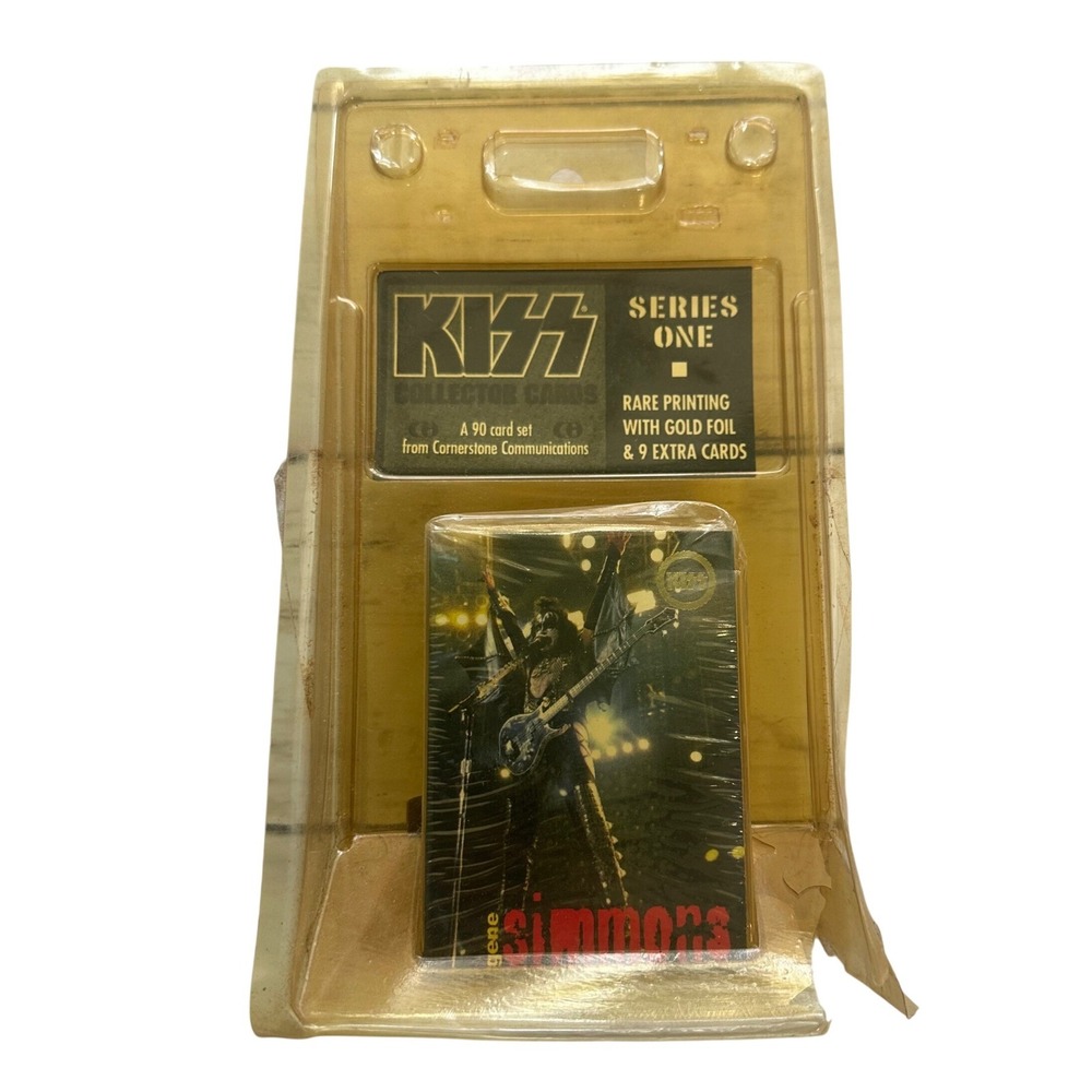 KISS Collector Cards‎ Series One Gene Simmons Rare Printing Gold Foil SEALED